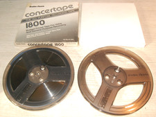 RADIO SHACK 2er Set Tonband + Leerspule 18cm Longplay / 549m + Archivboxen 1986