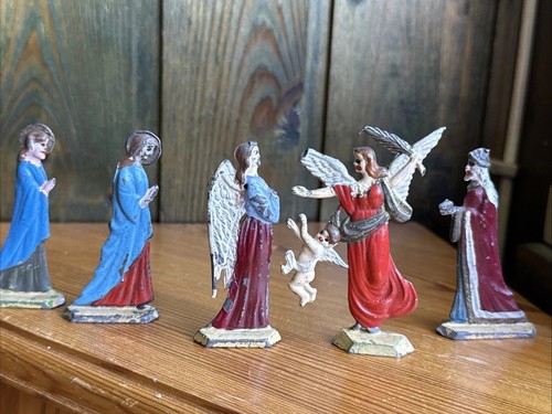 Antike krippenfiguren zinn - zinn, /