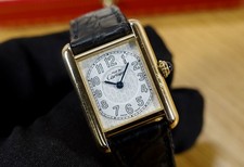 CARTIER 23 mm TANK Vermeil 925
