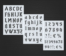 Alphabet Schrift-Schablonen