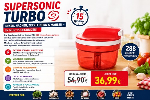 Tupperware super sonic turbo - super,