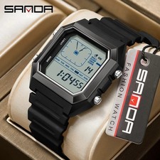 SANDA Herren Uhr Digital Retro