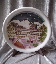 Feiner Weihnachtsteller Porzellan Arzberg, 26,5 cm, liebliches Motiv