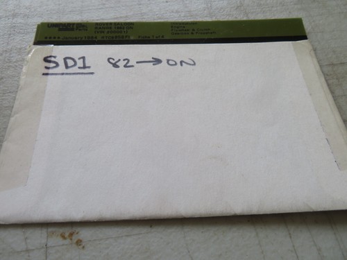 Rover sd1 1982 parts micro - sd1,