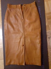 Lederrock Lammnappaleder braun