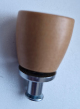 Holzknopf Buche Massiv m. Metallfuß Knopf Griff 3,8 cm hoch und ca. 2,6 cm breit