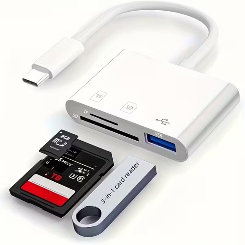 Usb kartenleser - 3-in-1,