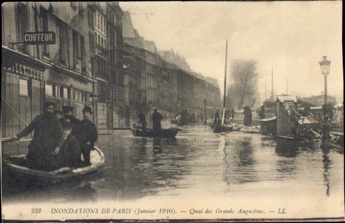 Postkarte paris quai - paris,