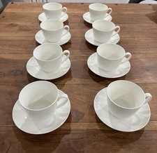 6x Villeroy & Boch Twist White Tassen und Untertassen 