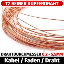 T2 Rein Kupferdraht Blank