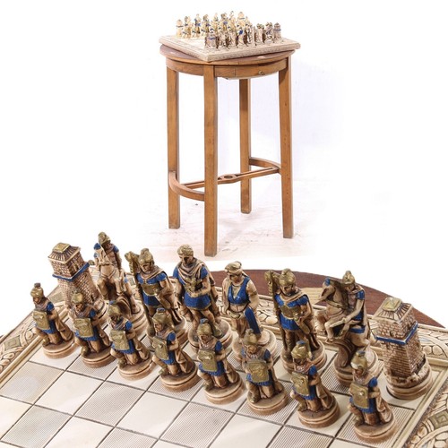 Altes schachspiel mit römer - altes,