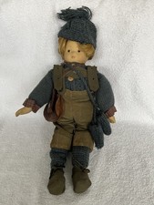 Sammlerpuppe Skifahrer Puppe