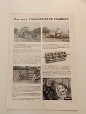 Original Prospekt Claas Matador Mähdrescher Landwirtschaft N5