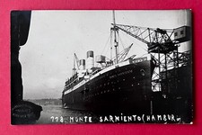 Foto AK um 1925 Dampfer MONTE