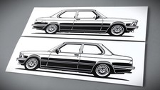 Bmw e21 323i - bmw, aufkleber