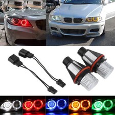 2X LED Angel Eyes Scheinwerfer Für BMW E39 E53 E65 E66 E60 E61 E87 E63 E64 E83