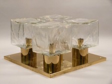 ag2/6  XXL KALMAR ICE CUBE  Deckenleuchte  Franken KG - 60er Jahre   