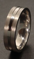 Schöne - Eheringe aus 925er Silber. Mitte Poliert, Seiten Mattiert