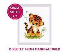 RIOLIS gezähltes Kreuzstich-Set 1995 Baby Tiger - süßes kleines Baby Tierjunges