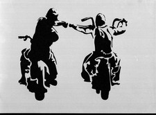 Schablone  Airbrush Basteln Malen Tupfen  Motorräder Menschen Bike Biker #1936
