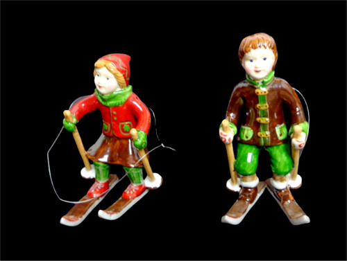 Skifahrer teiliger anhänger - skifahrer,