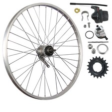 Laufrad 26 Zoll Hinterrad Shimano Nexus 3 Gang Nabenschaltung Rücktritt silber
