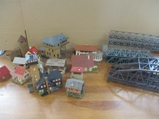 Kibri u.a. Spur H0 Gebäude Set Div. Häuser Bahnhof Brücke u.a. ohne OVP C905