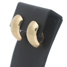 Matte Gold Ohrstecker 585 14 Kt Gelbgold Ohrringe Ohrschmuck Glänzend Wert 600,-