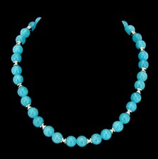 Larimar-Halskette Kette Damen