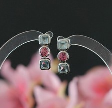 Aquamarin Turmalin Ohrringe in