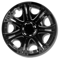 Radkappen schwarz silber 13 -