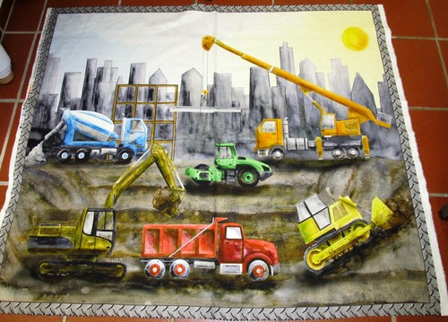 Baustelle baufahrzeuge bagger - baustelle,