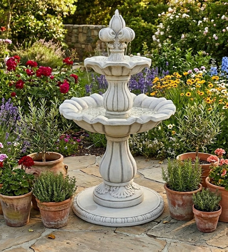 Gartenbrunnen lilie 141 - 🔶gartenbrunnen,