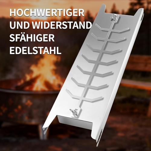 Flammlachsbrett edelstahl - flammlachsbrett,