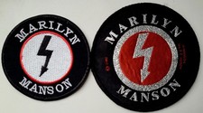 Marilyn Manson 2× Logo Patch