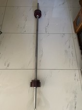 Langhantel 165 cm mit Gewichten und Befestigungen