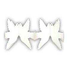 Girlande Tauben 6 m weiß –