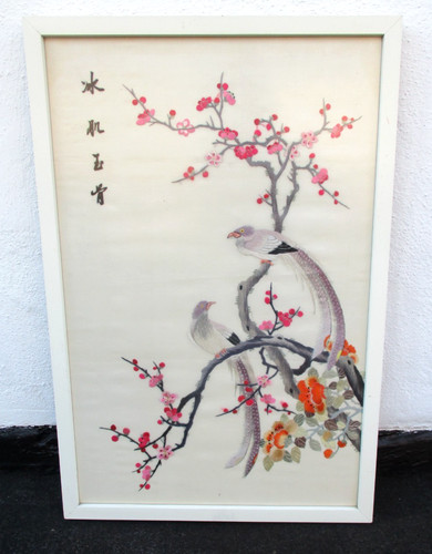 Original antikes seidenbild - original,