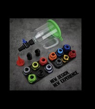 18-teiliges Universal Motoröltrichter Set mit 12 Adaptern 