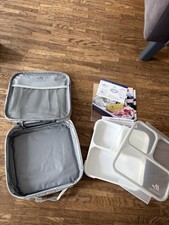 Modetro Premium Bento Lunch-Box grau (mit Isoliertasche)
