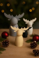 Weihnachtsdeko Elch Figur skandinavisch nordisch modern Winterdeko