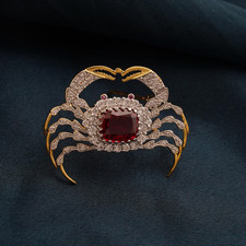 Rubin &pave Diamant Krabbe
