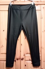 Fakeleather Kunstleder Leggings "maxiblue" Größe 46/48 Topzustand