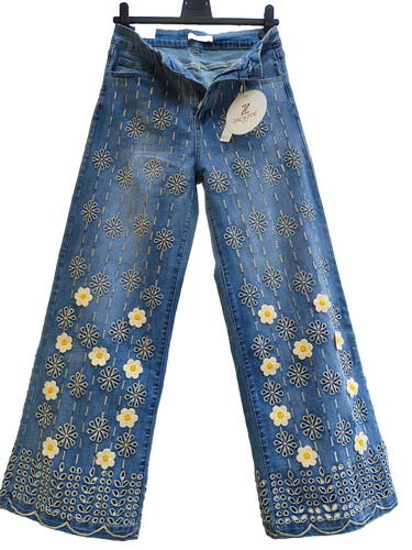 Damen jeans hose bootcut - hose, retro