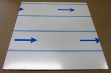 Alu-Verbundplatte 3 mm Zuschnitt 509 x 480 mm, Deckschicht 0,3 mm in platinweiß