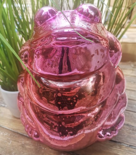 Glaskugel gartendeko rosa - glaskugel,