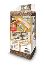 Delicia Mehlwürmer Futter Mix, Vogelfutter, Igelfutter, Fischfutter, Streufutter