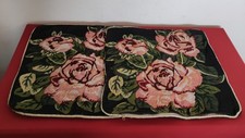 Kissenbezug Kissenhülle Gobelin Rosendekor. 2 Kissenbezüge. Mit Reißverschluss.