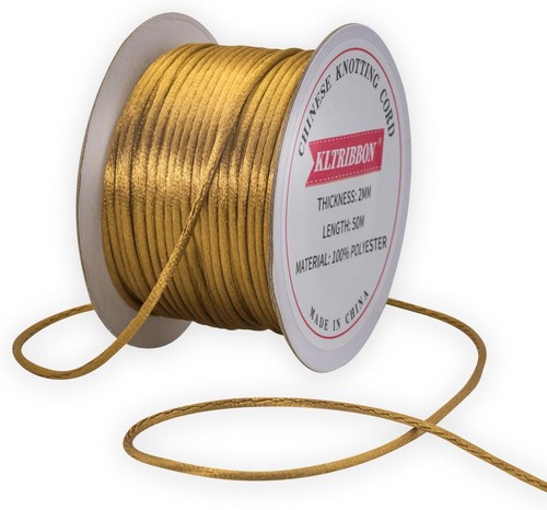 Rattail kordel 2mm goldschnur - 2mm,