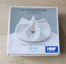 Das Arzberg-Stövchen, weiß, Teawarmer, Porzellan, Hans Wilhelm Seitz